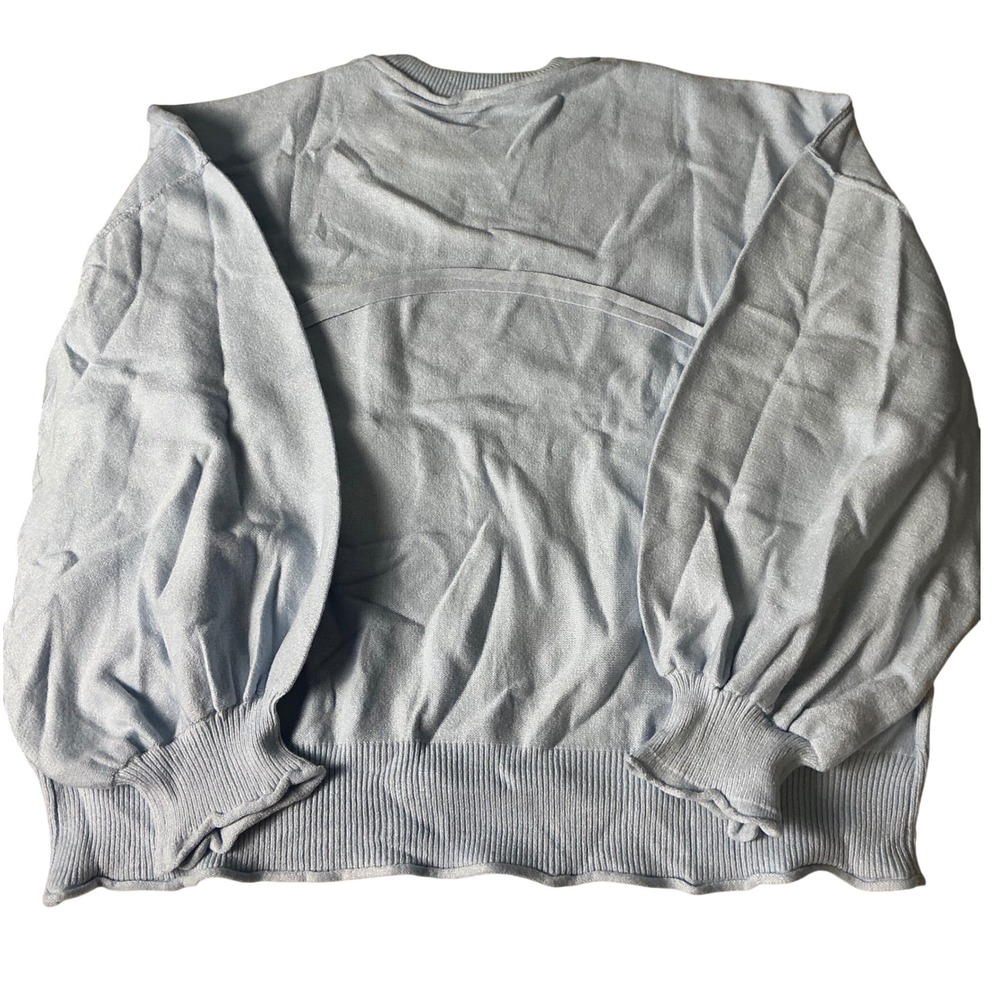 Dokotoo Women's Pullover Sweater XL Sky Blue Crewneck Pocket Long Sleeve - Picture 2 of 7
